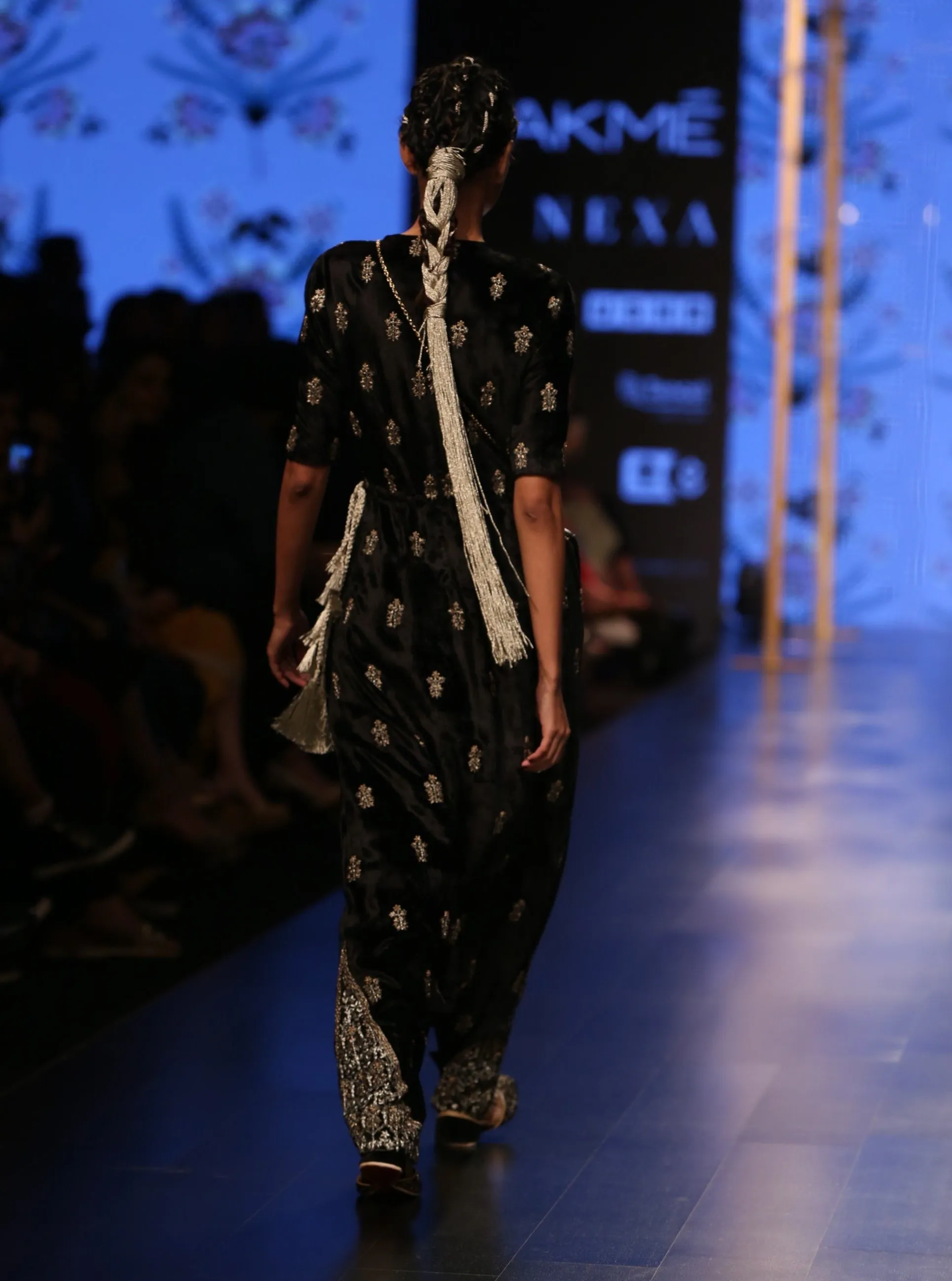 Black Embroidered Jumpsuit