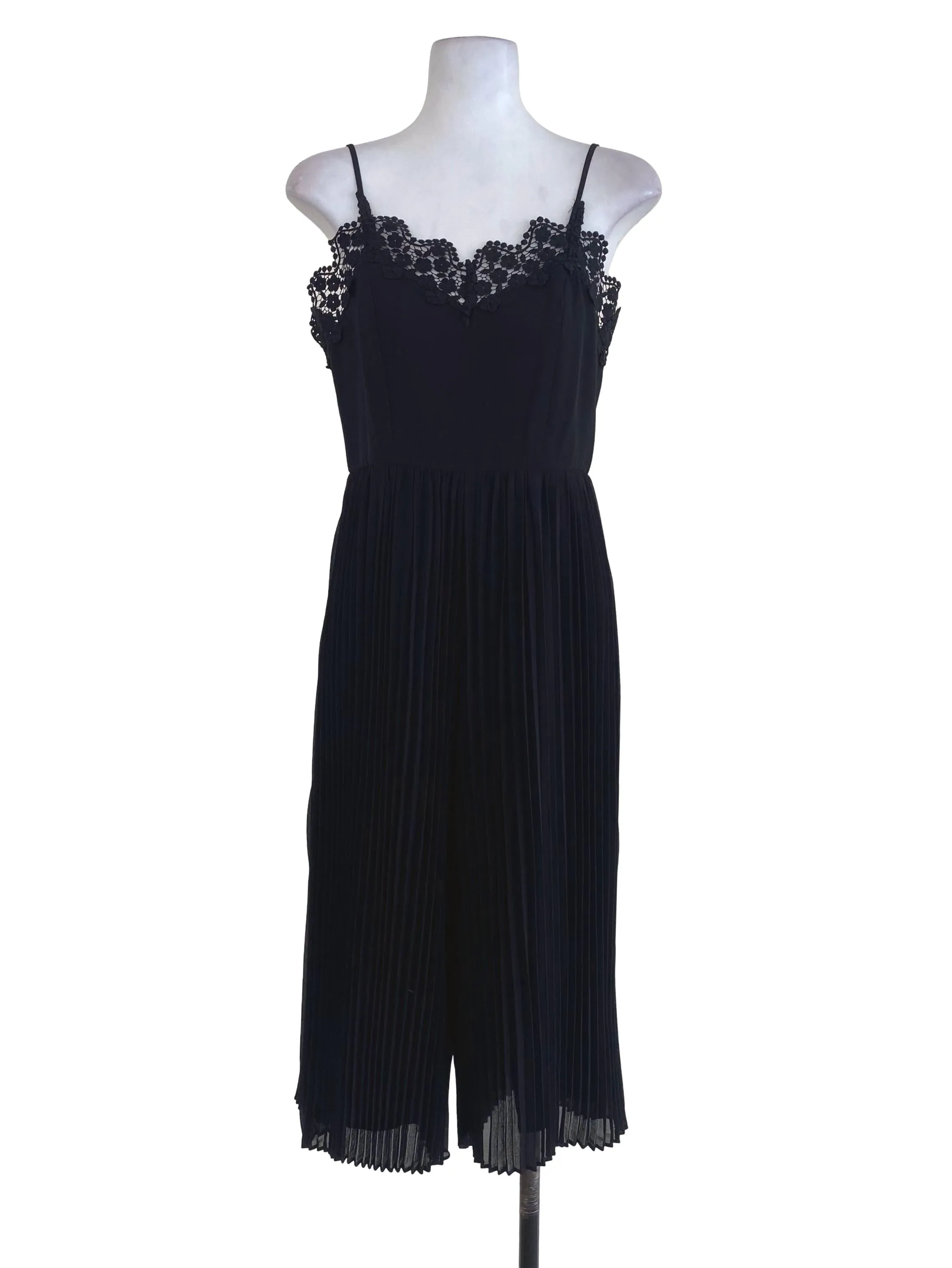 Black Pleated Jumpsuit