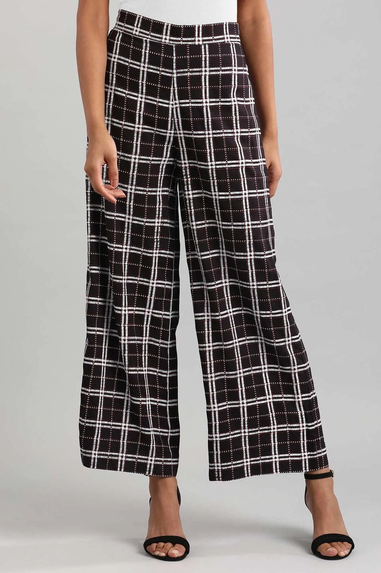 Black Printed Palazzos