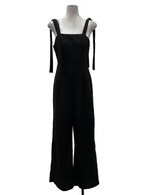 Black Square Neck Jumpsuits