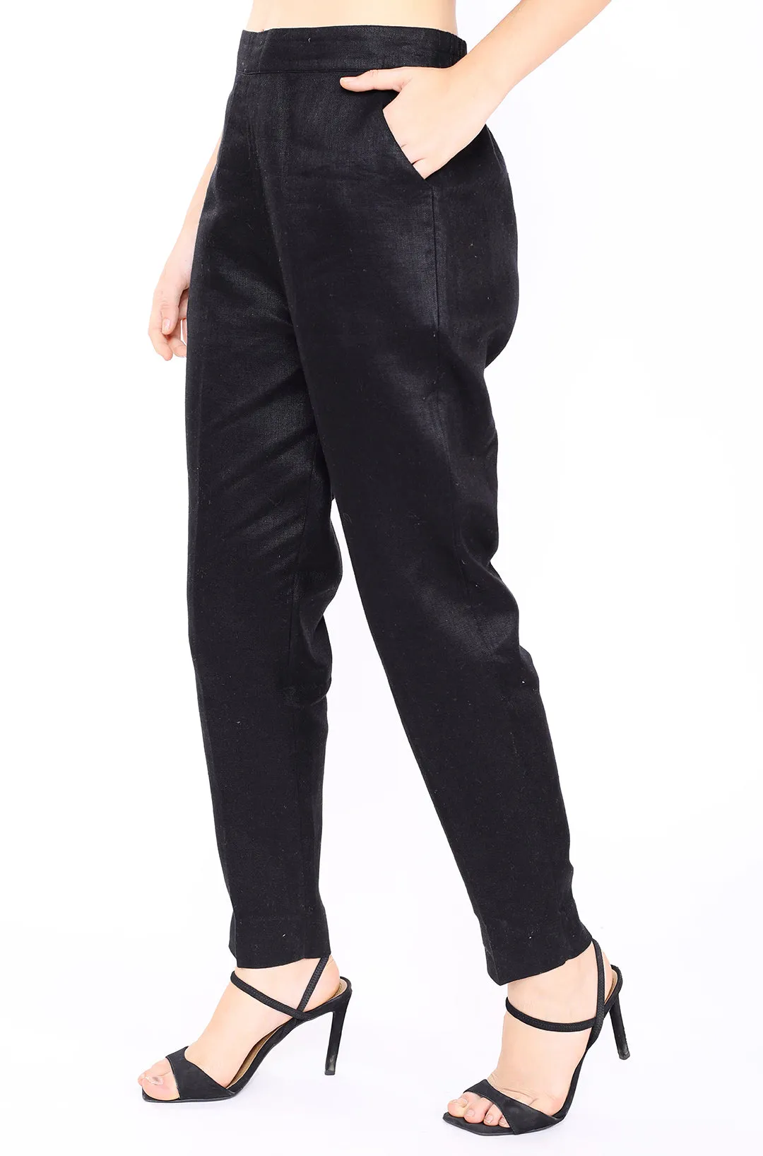 Black Twill Lounge Pants