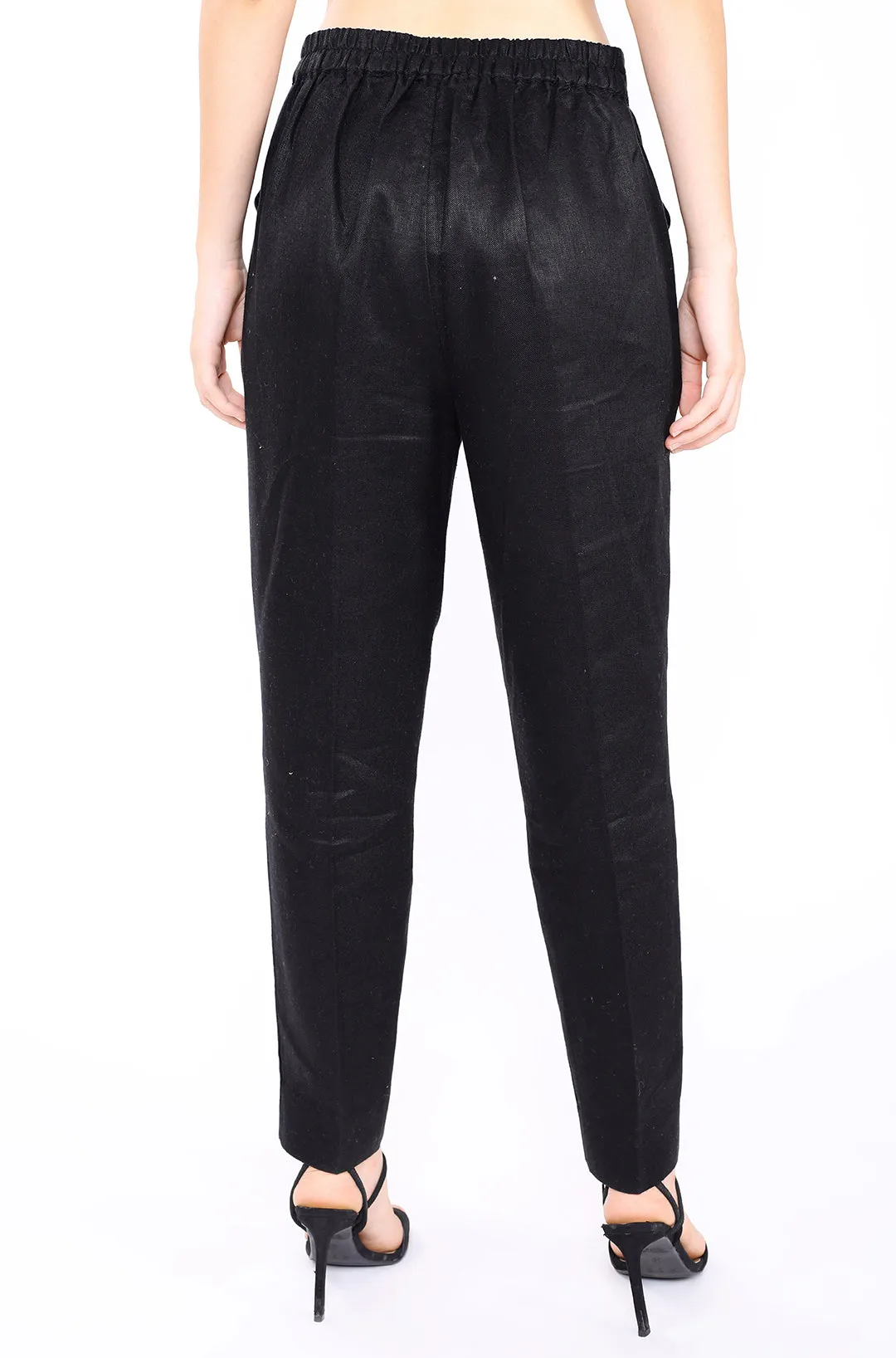 Black Twill Lounge Pants
