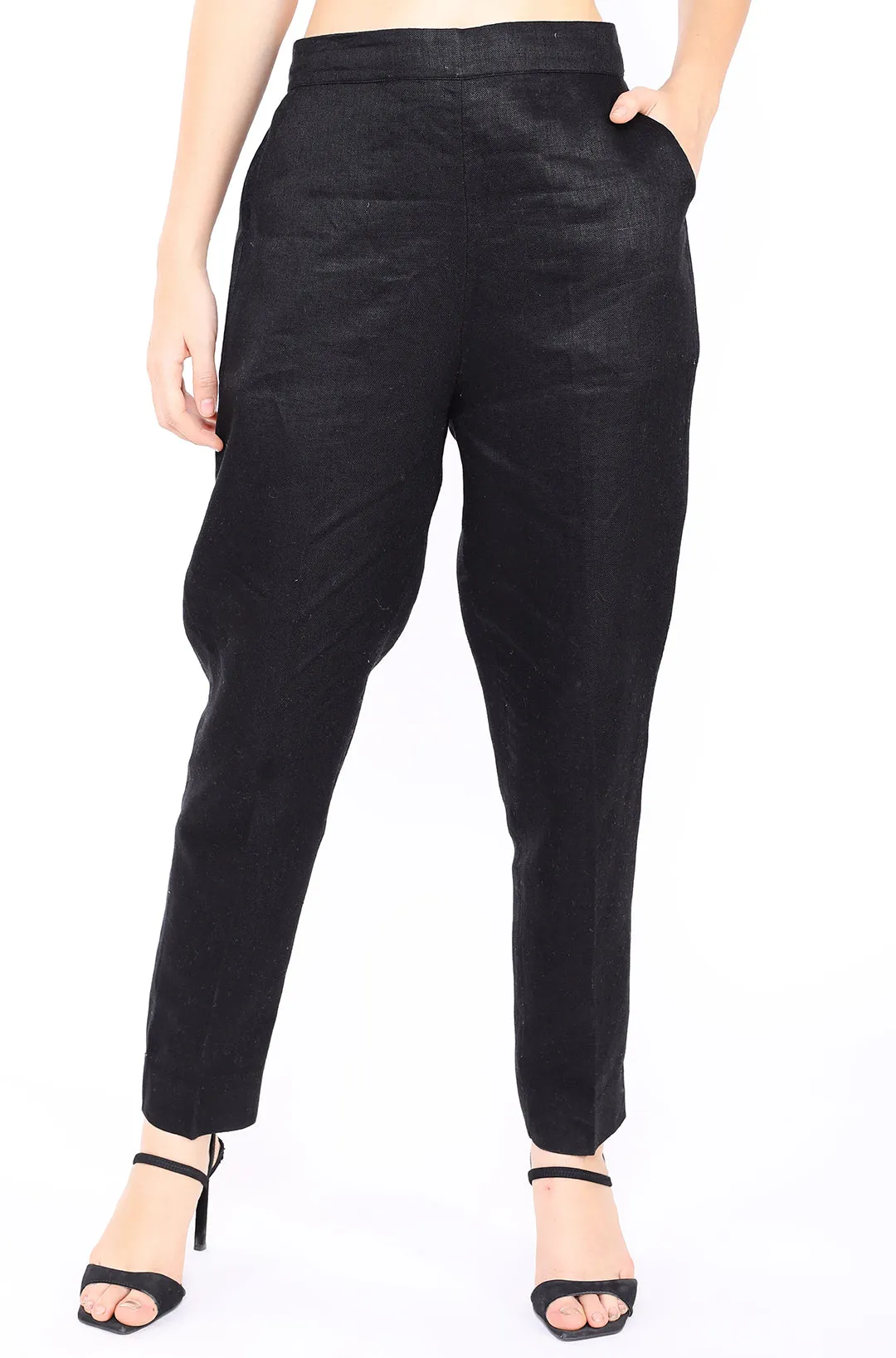 Black Twill Lounge Pants