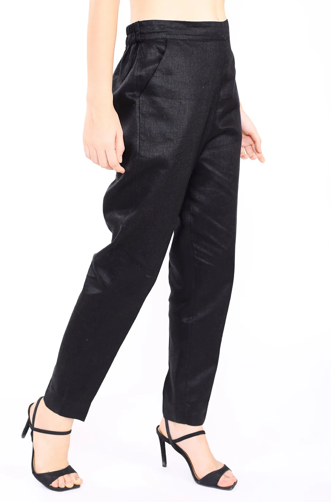 Black Twill Lounge Pants