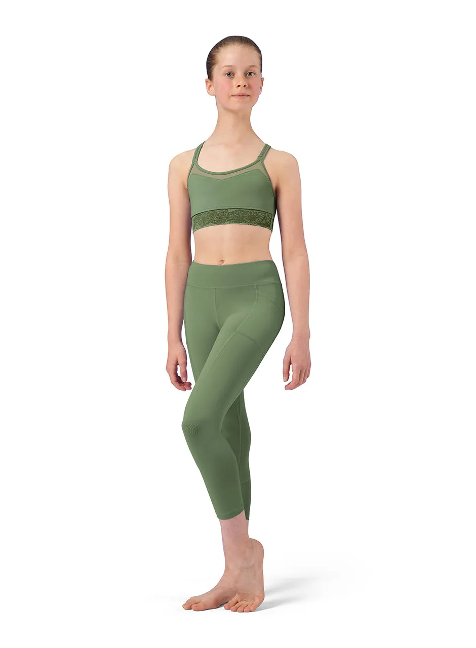 Bloch CZ0127 Girls Lace Print Camisole Crop Top