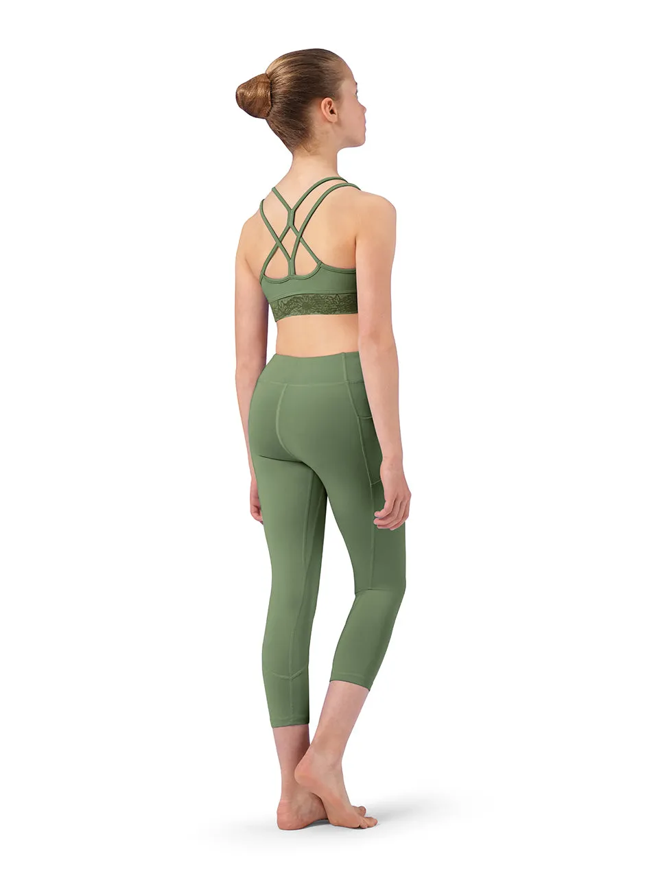 Bloch CZ0127 Girls Lace Print Camisole Crop Top