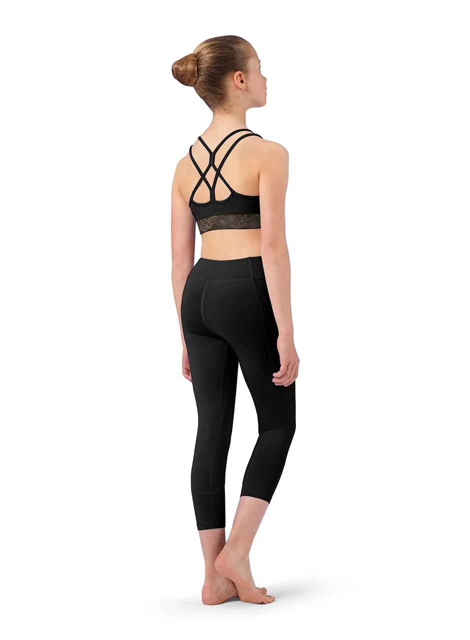 Bloch CZ0127 Girls Lace Print Camisole Crop Top