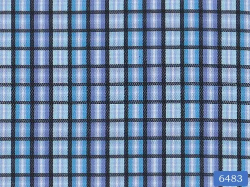 Blue and Black Plaid Check Shirt