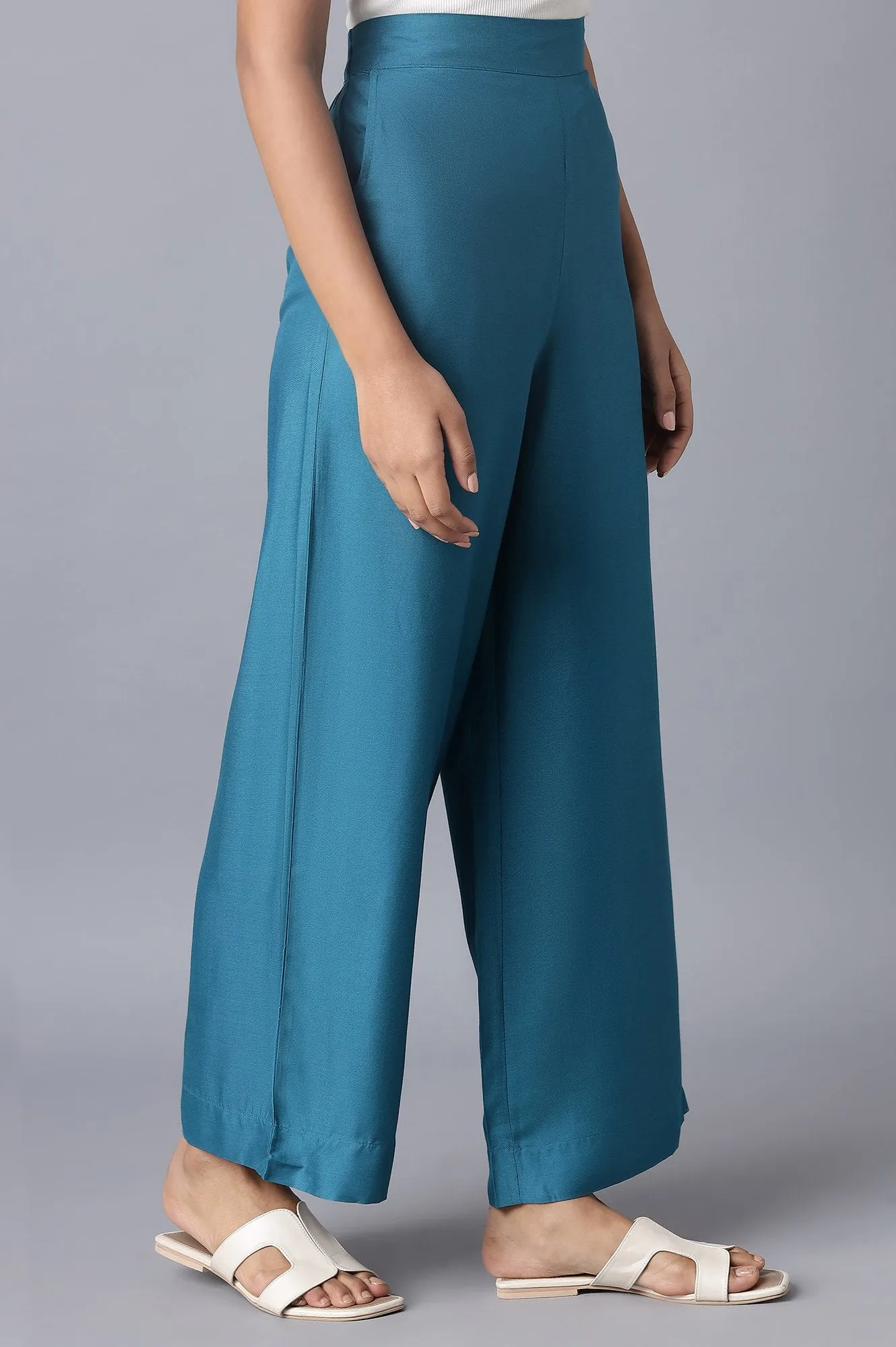 Blue Basic Trousers