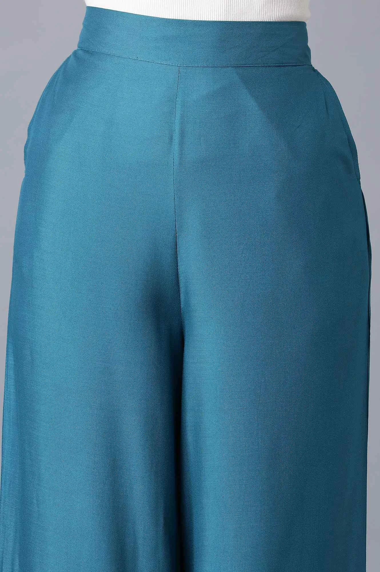 Blue Basic Trousers