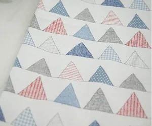 Blue Cotton Fabric - Flag, Plaid, Stripe or Solid - By the Yard 60265