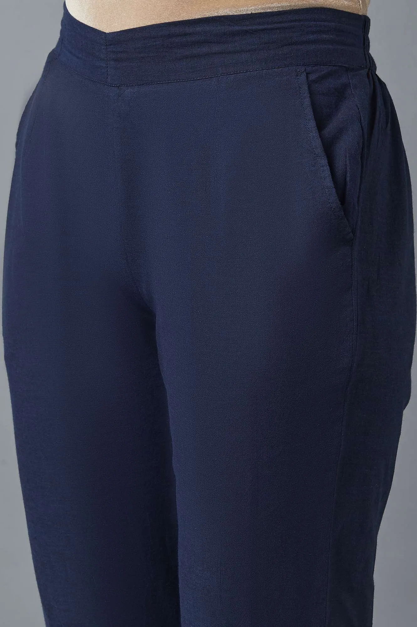Blue Cotton Trousers