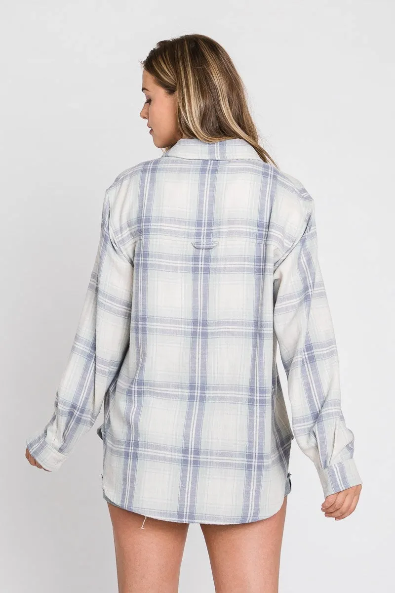 Blue Skies Plaid Shacket