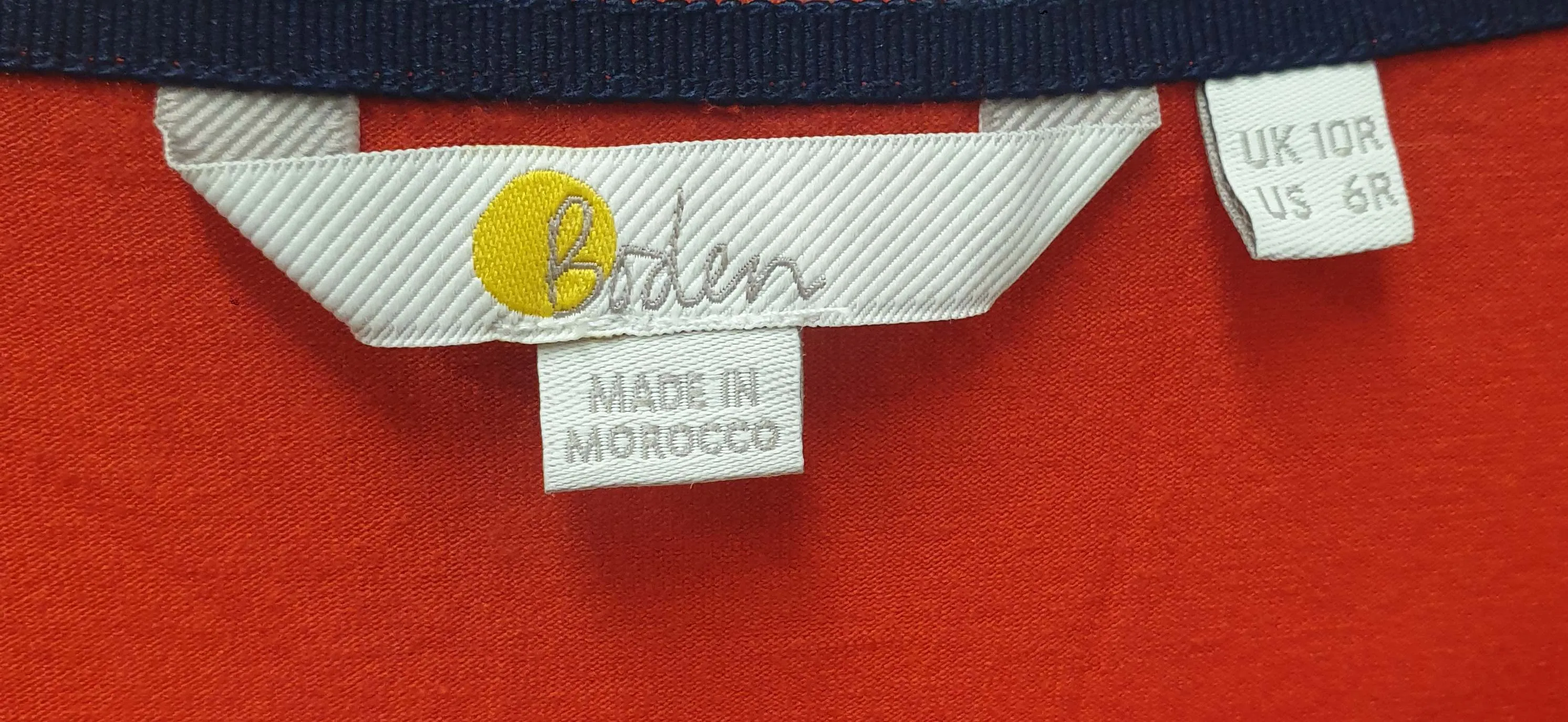 Boden red long sleeve dress size UK 10