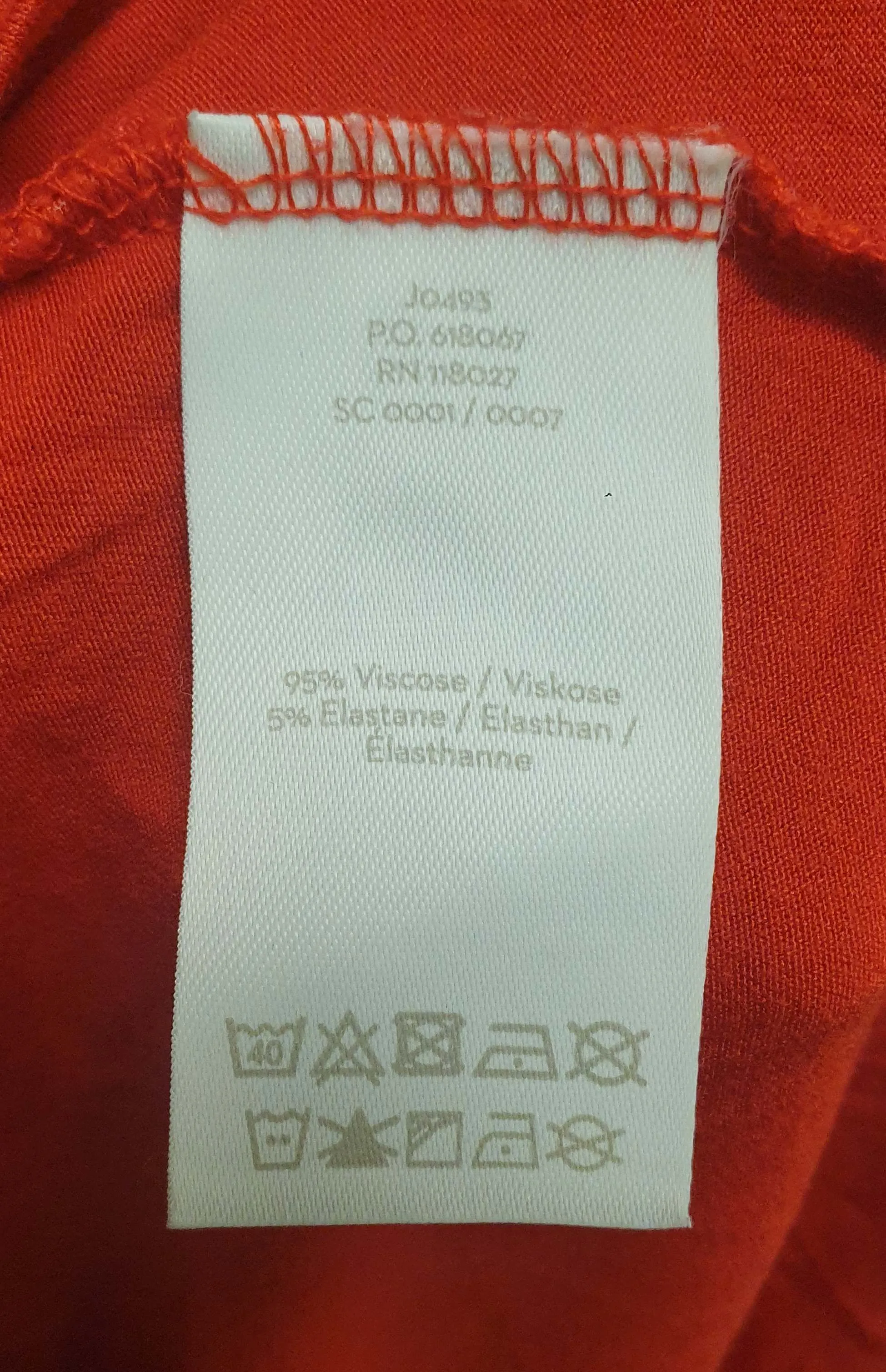 Boden red long sleeve dress size UK 10