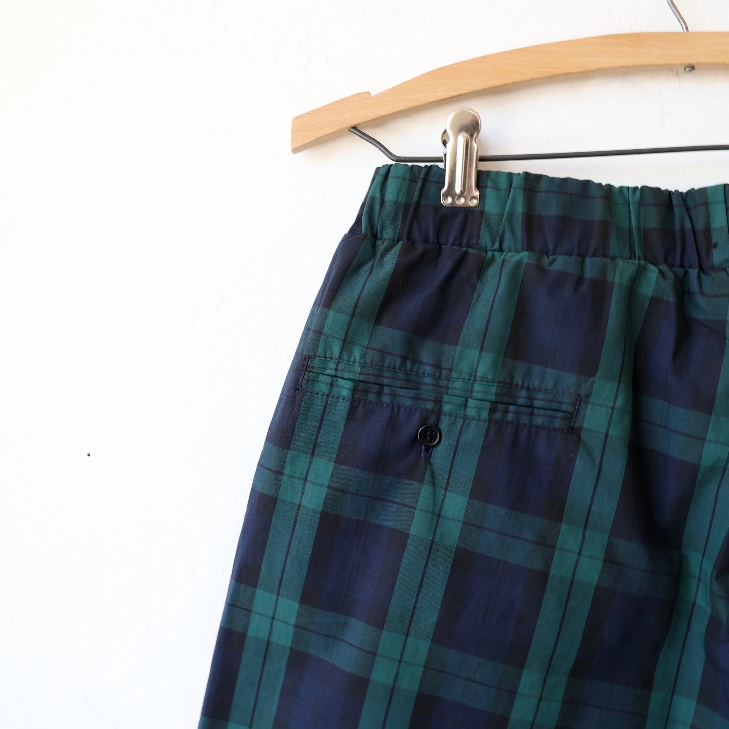 Bon Pleated Pants - Black Watch Plaid