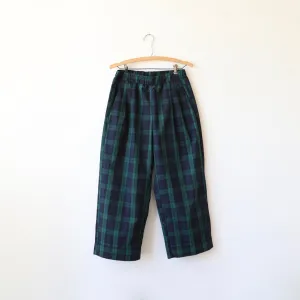 Bon Pleated Pants - Black Watch Plaid