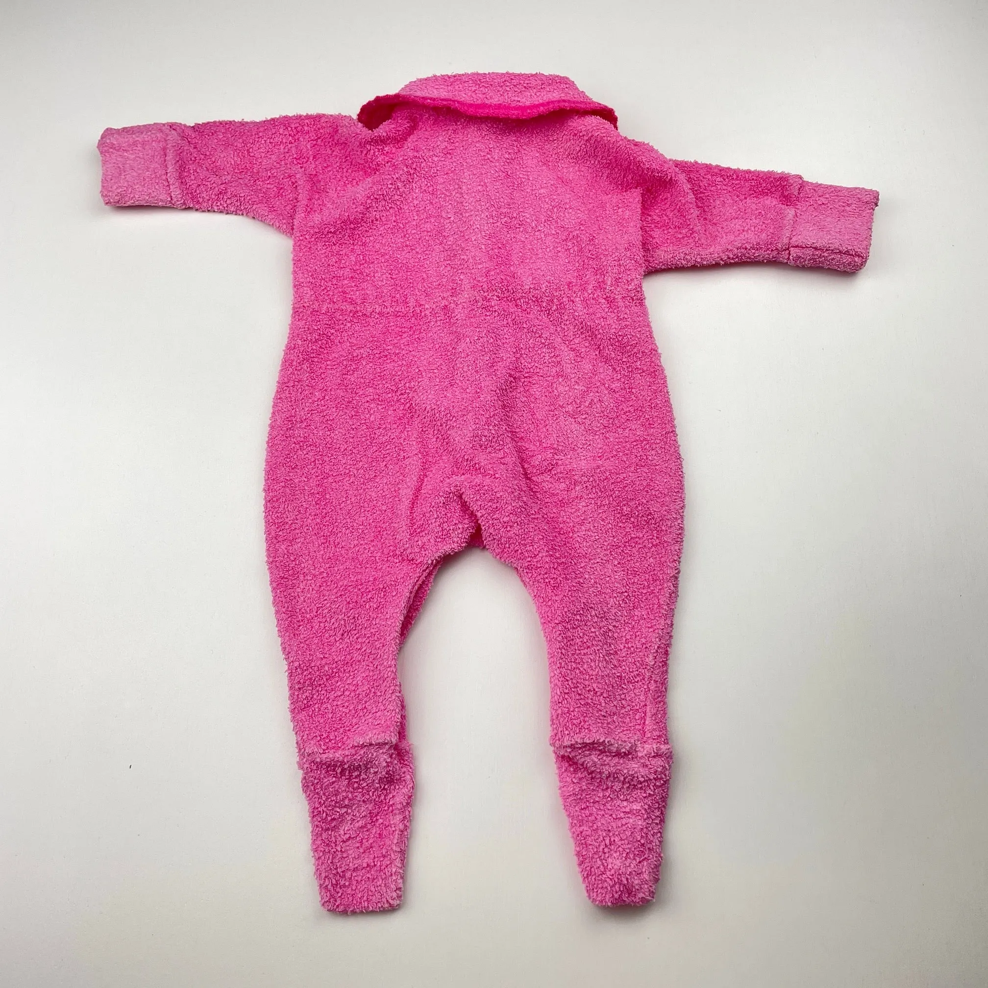 Bonds embroidered terry wondersuit coverall / romper, size 000, Pre-loved