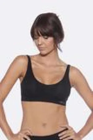 Boody Padded Crop Bra Blk Sm
