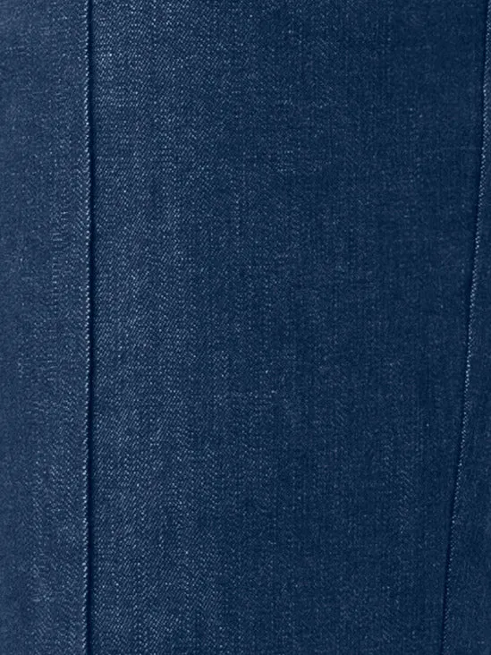 Bootcut Cotton Denim Stretch Pants