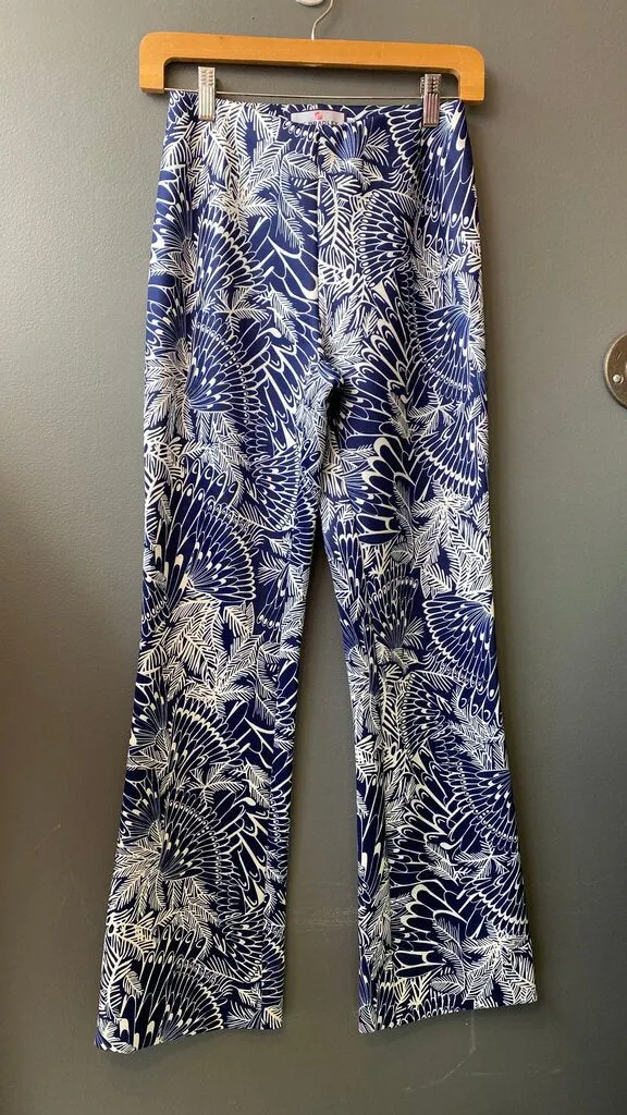 Bootcut Printed Pants