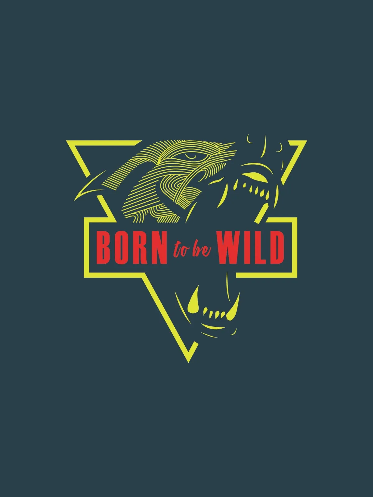 Born to be Wild Printed Cotton Hoodie for Men & Women