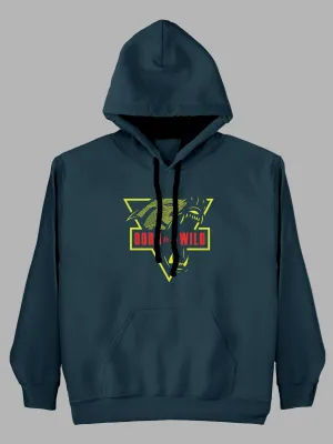 Born to be Wild Printed Cotton Hoodie for Men & Women