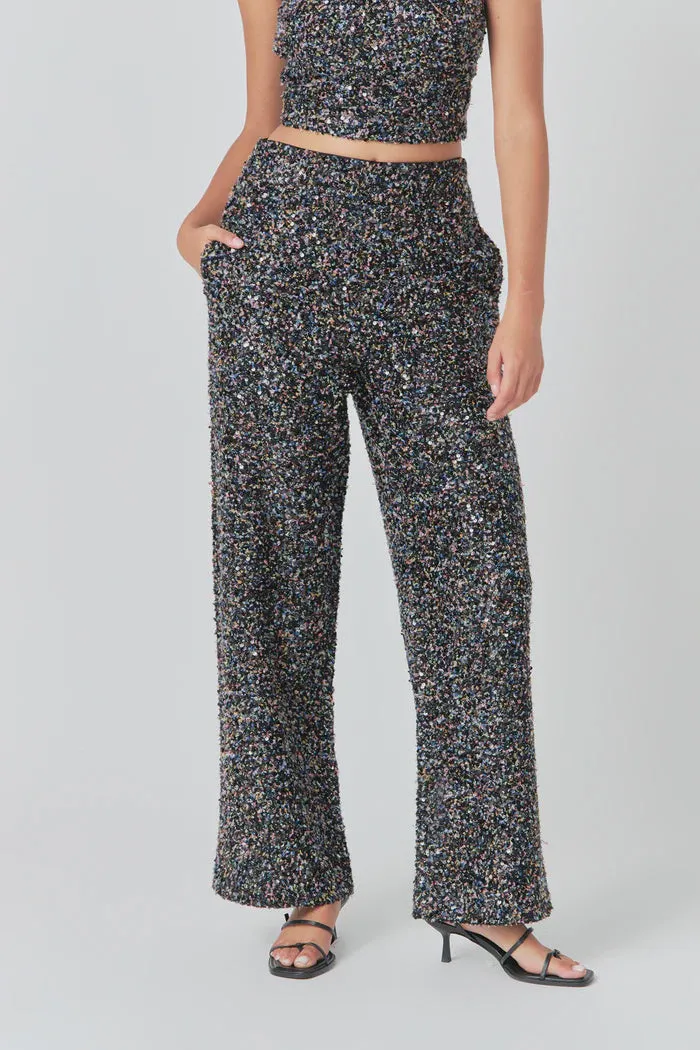 Boucle Tweed Pants