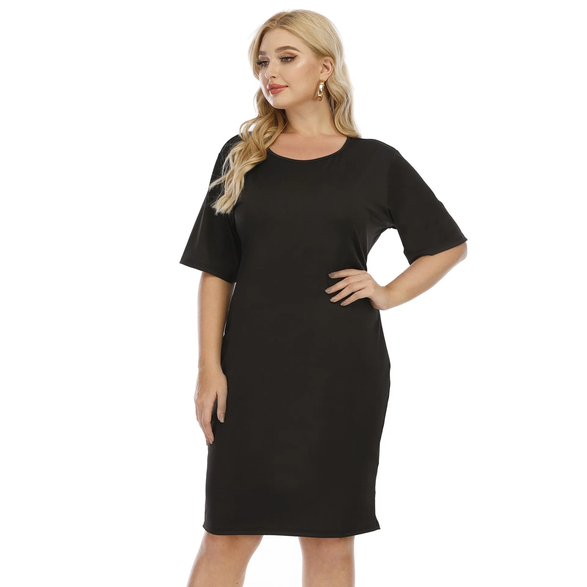 Bowknot Hollow Out Plus Sizes Dresses
