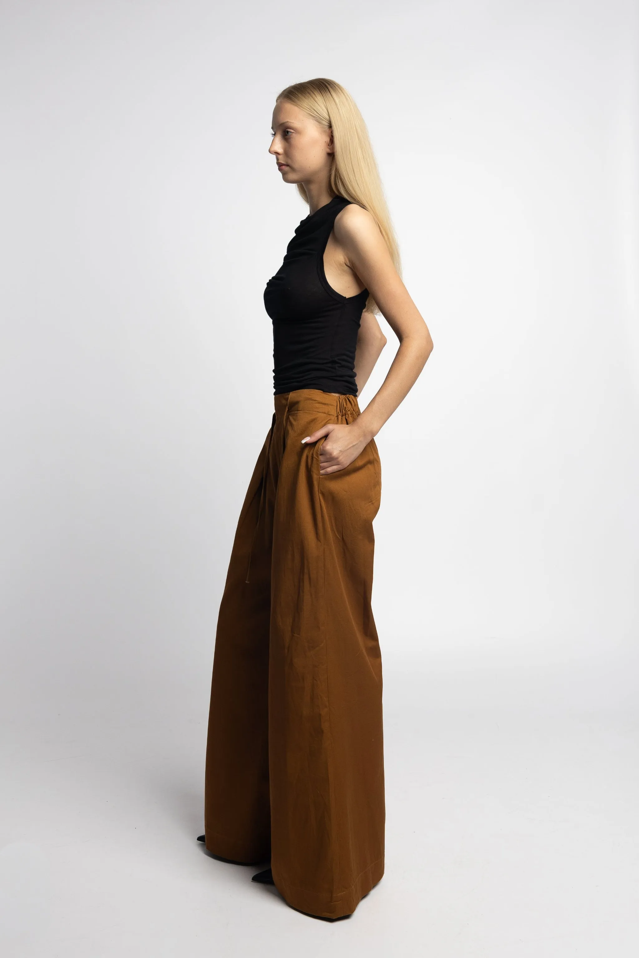 Brat Doll Pant – Burnt Ochre | Cotton