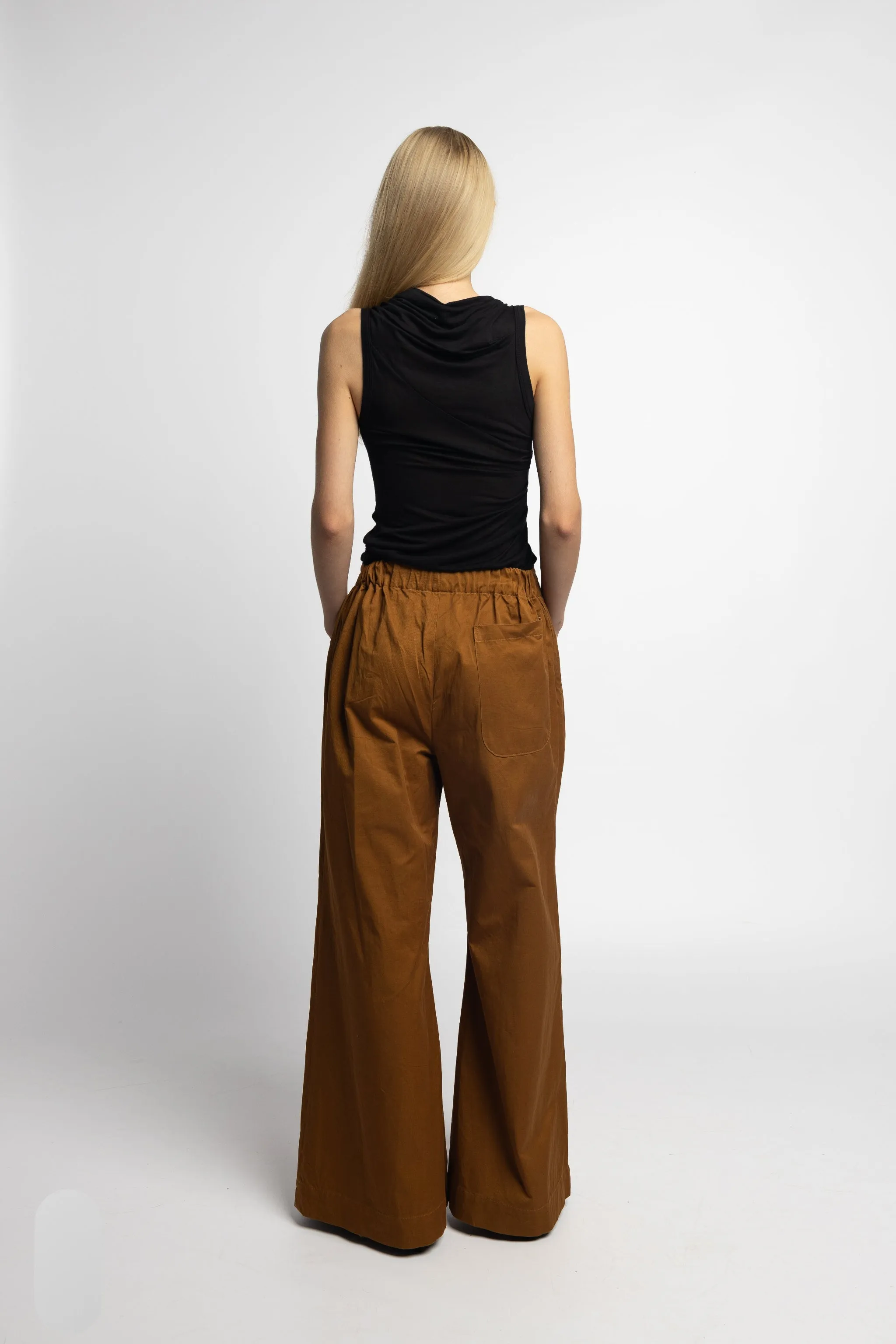 Brat Doll Pant – Burnt Ochre | Cotton