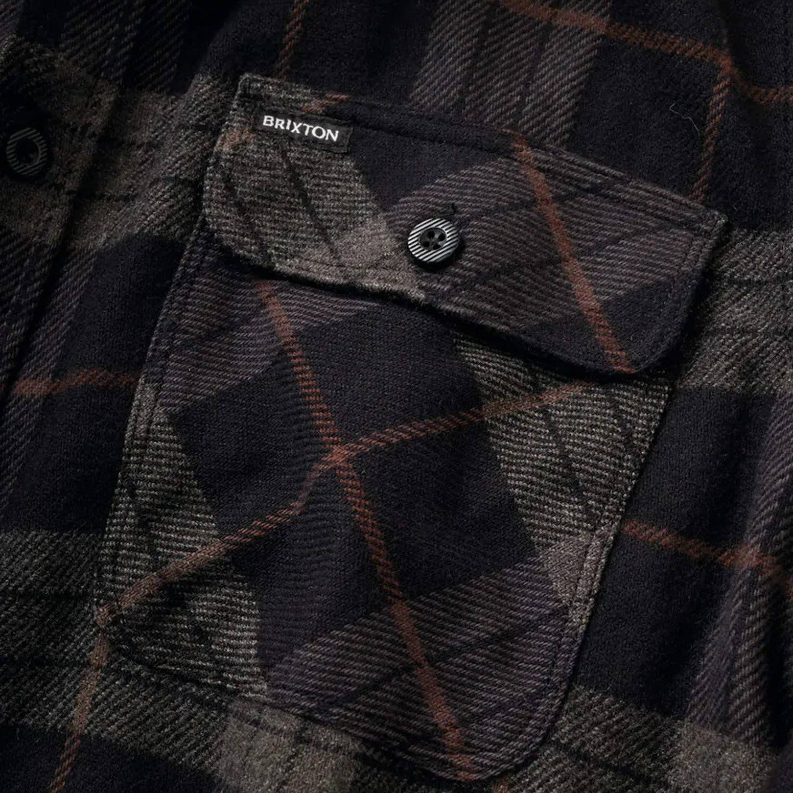 Brixton Bowery Flannel Black/Charcoal