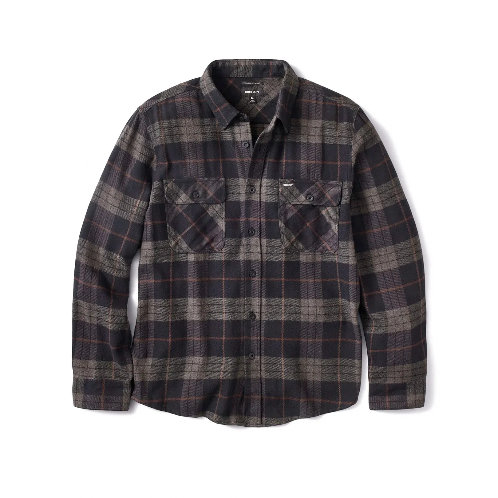 Brixton Bowery Flannel Black/Charcoal