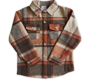 BROWN & ORANGE FLANNEL