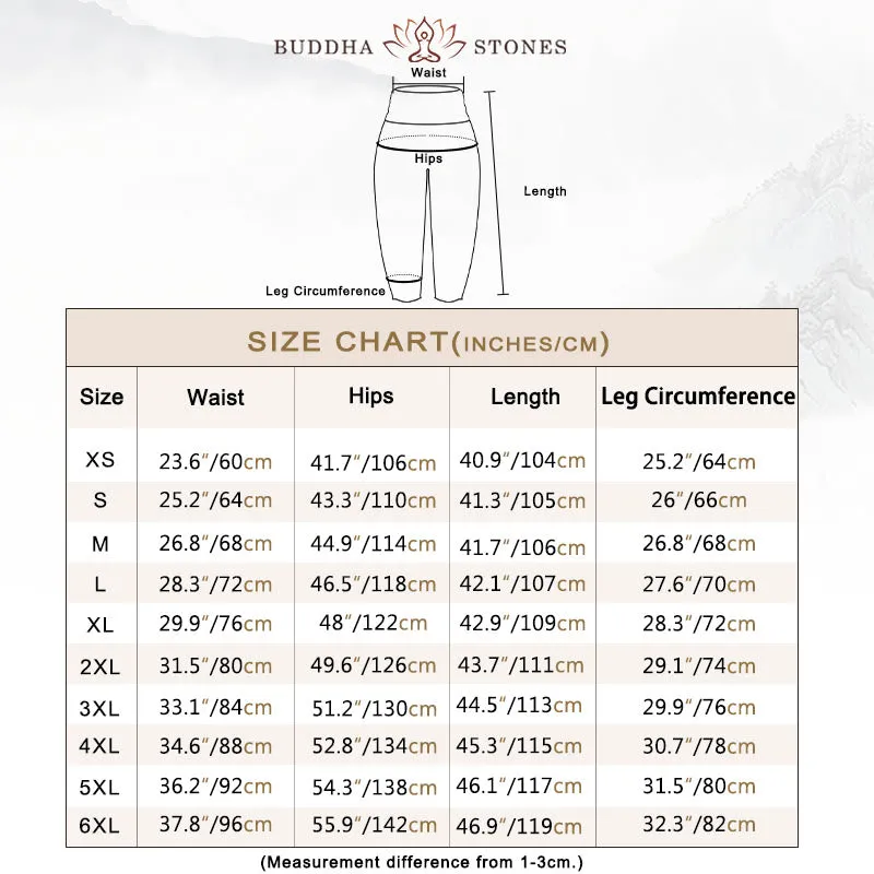 Buddha Stones Circular Mandala Design Women's Elastic Waist Harem Pants