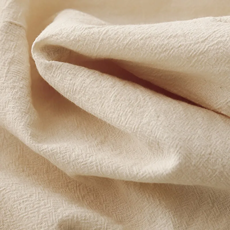Buddha Stones Daily Plain Elastic Waistband Cotton Linen Women's Pants With Pockets