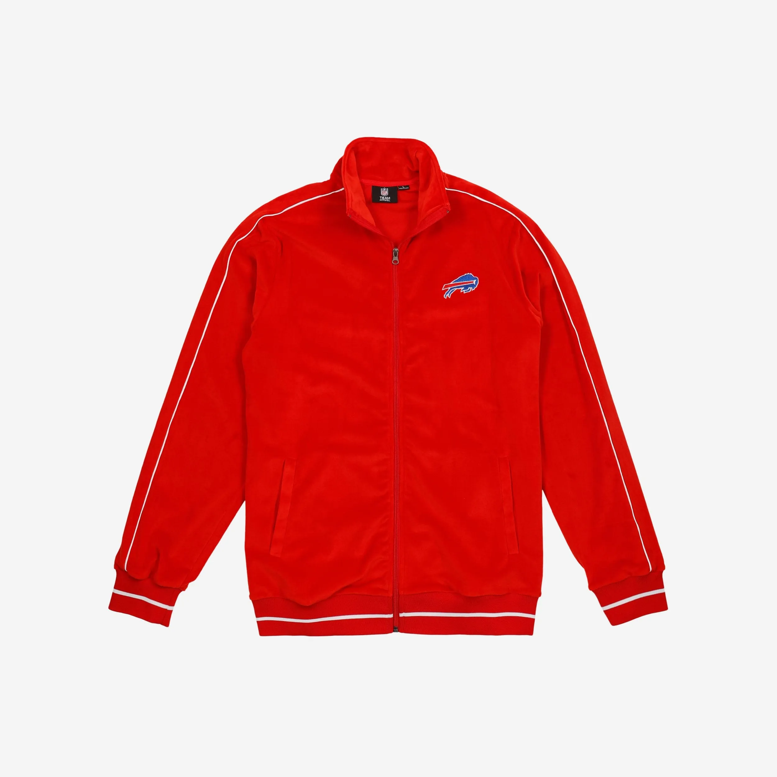 Buffalo Bills Red Velour Zip Up Top