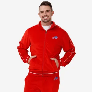 Buffalo Bills Red Velour Zip Up Top