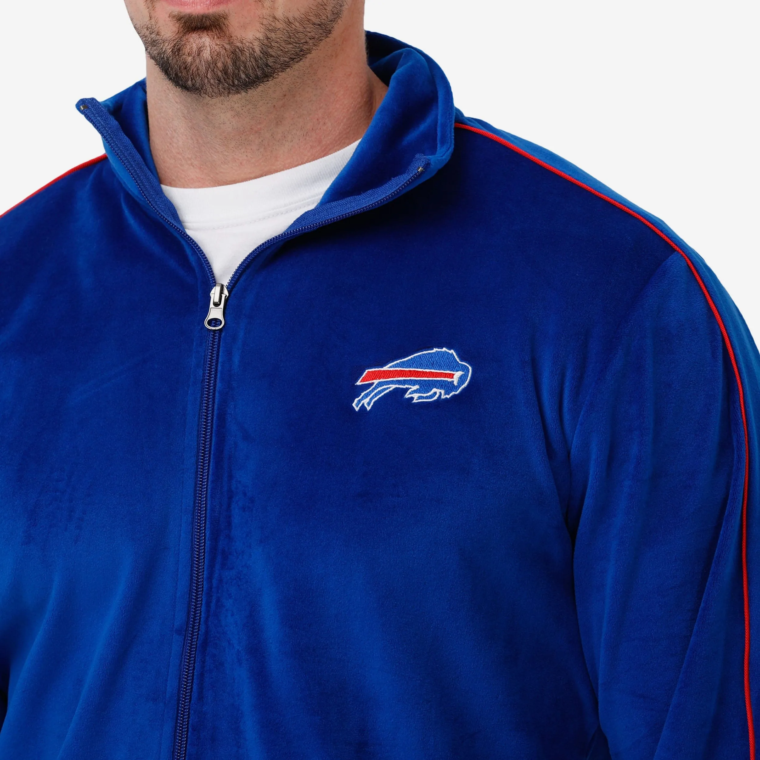Buffalo Bills Velour Zip Up Top
