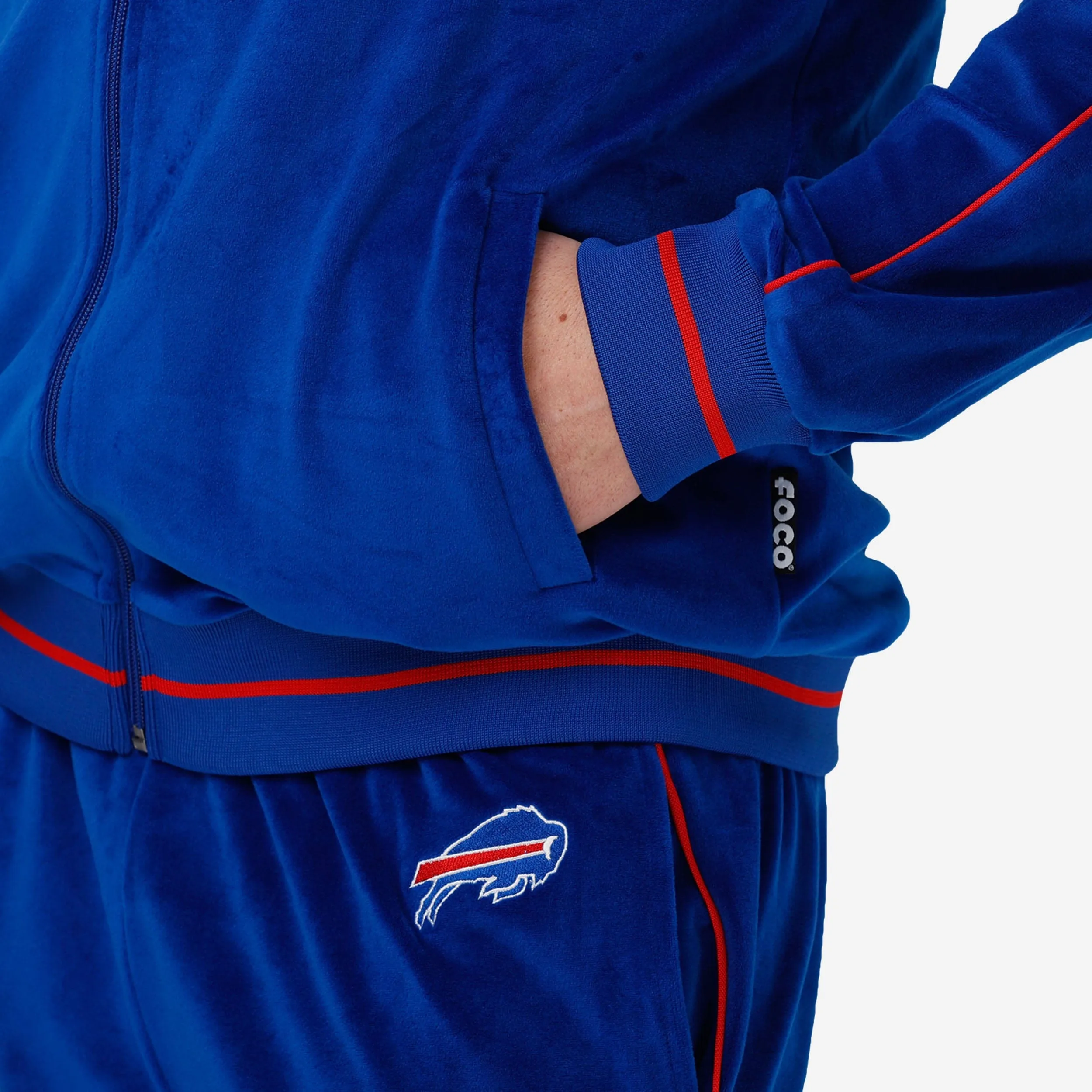 Buffalo Bills Velour Zip Up Top