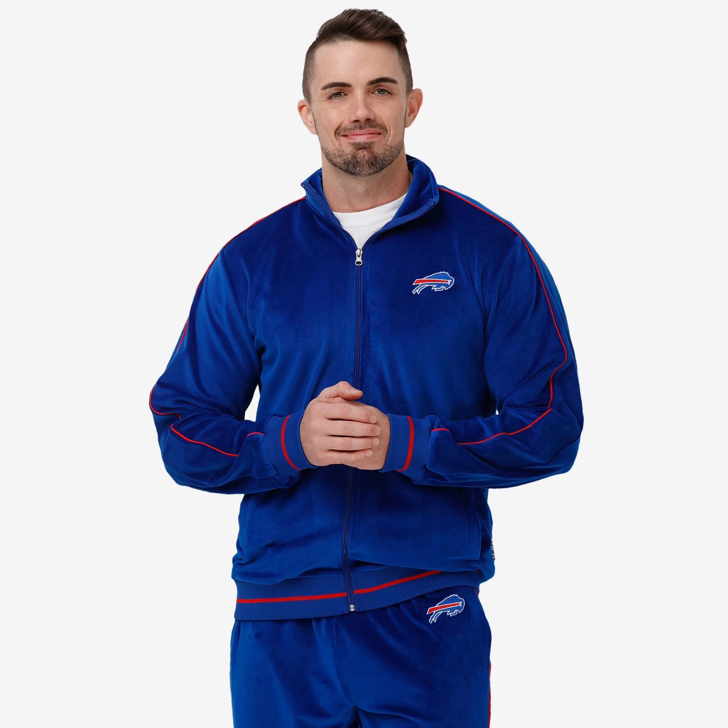 Buffalo Bills Velour Zip Up Top
