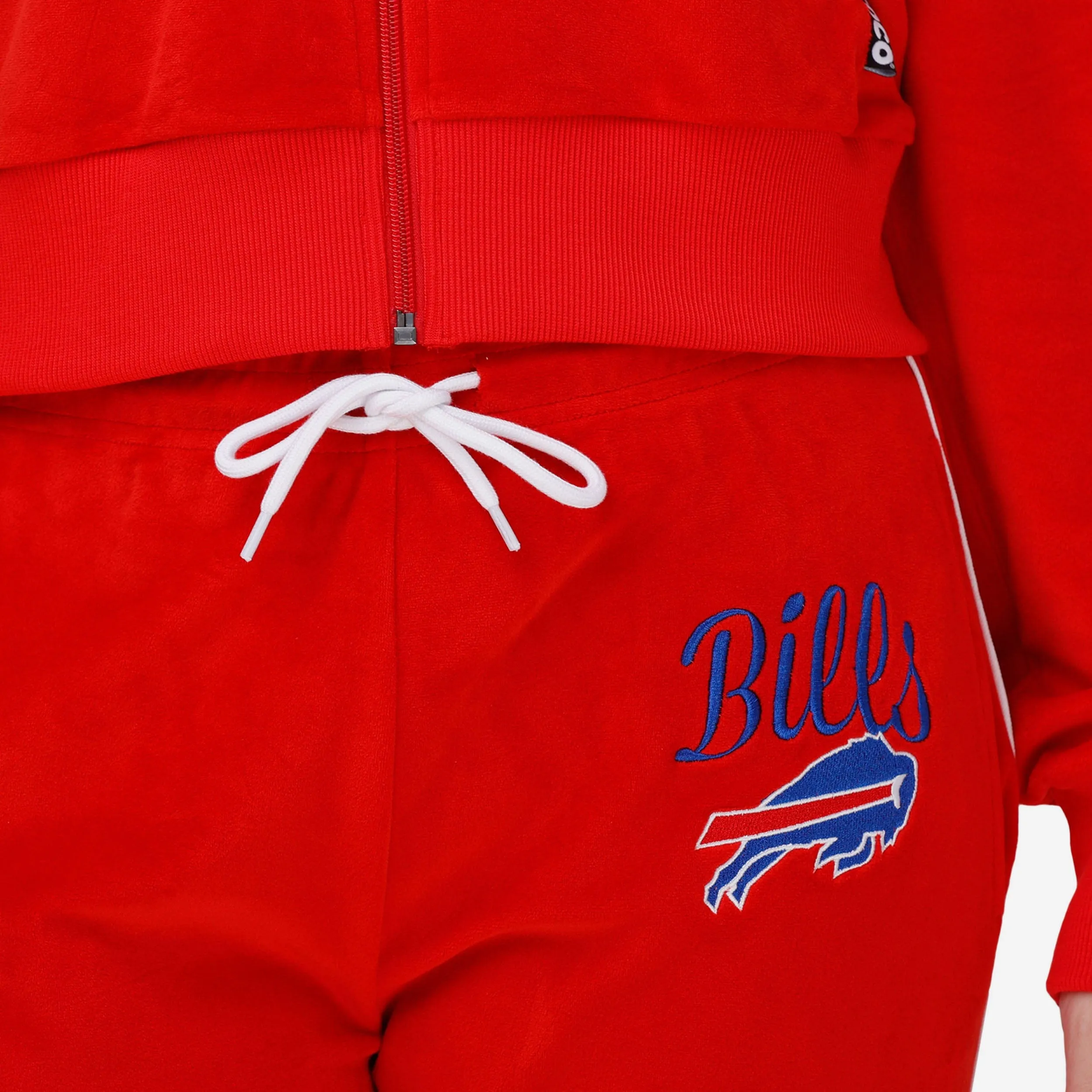Buffalo Bills Womens Red Velour Pants