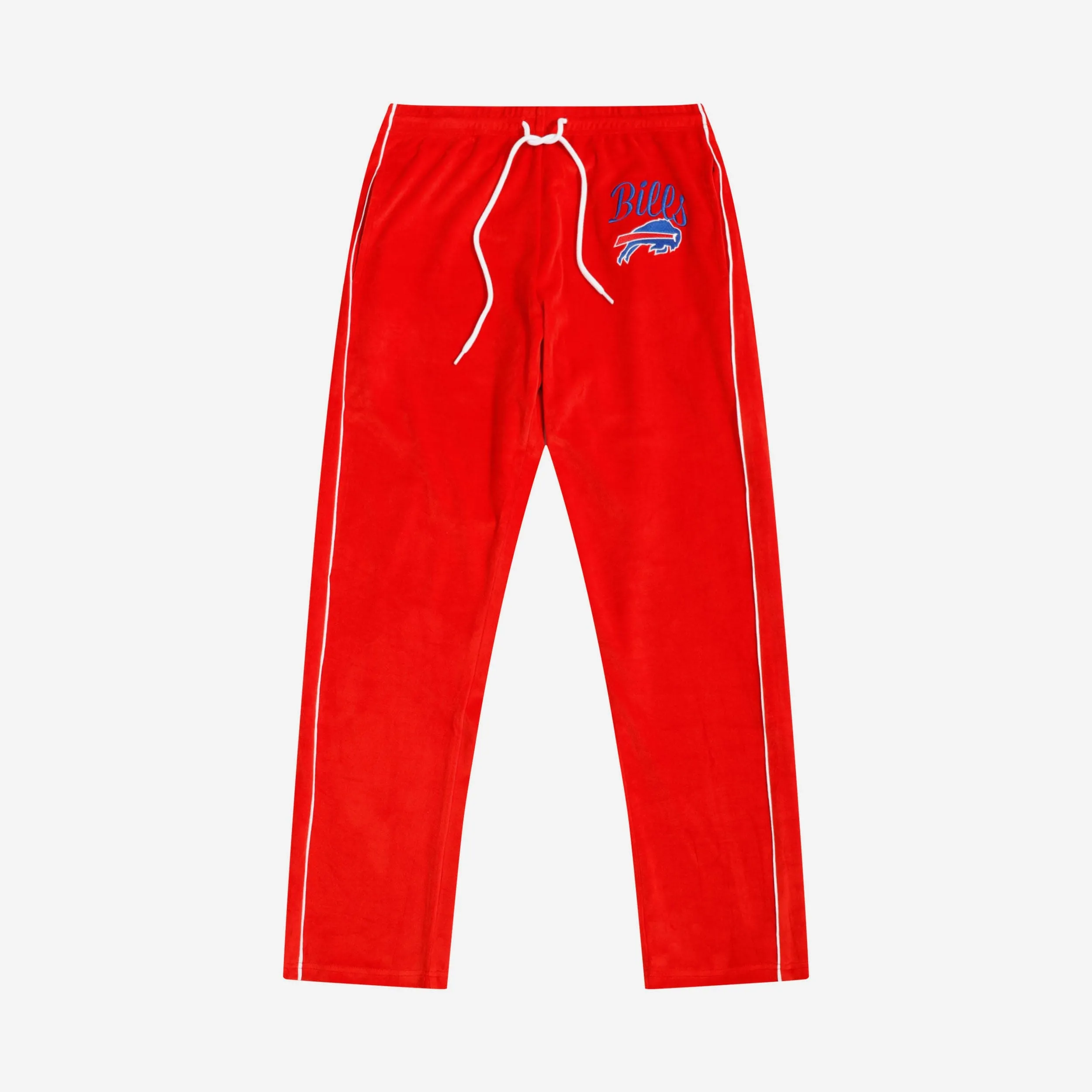 Buffalo Bills Womens Red Velour Pants