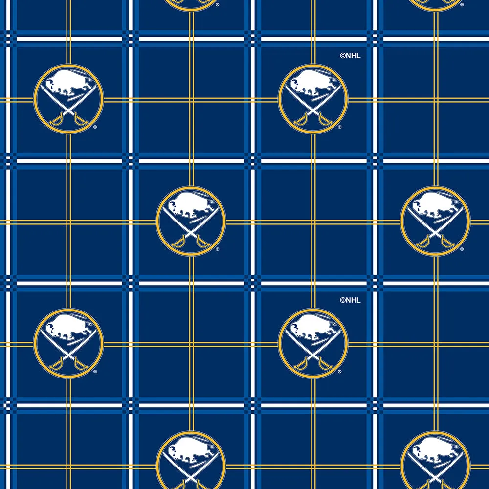 BUFFALO SABRES-Plaid Flannel-100% Cotton-023SAB