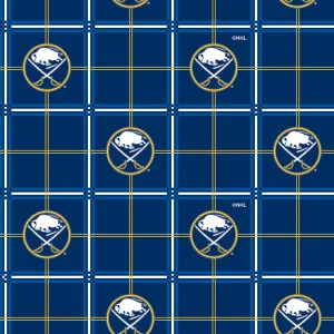 BUFFALO SABRES-Plaid Flannel-100% Cotton-023SAB