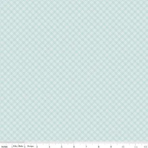 Bunny Trail by Riley Blake DIAGONAL PLAID/POWDER
