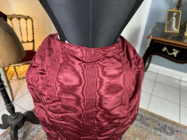 Burgundy Evening and Afternoon Dress, ca. 1880