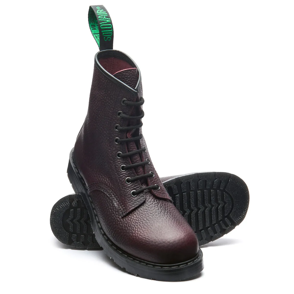 Burgundy Gaucho Grain 8 Eye Derby Boot
