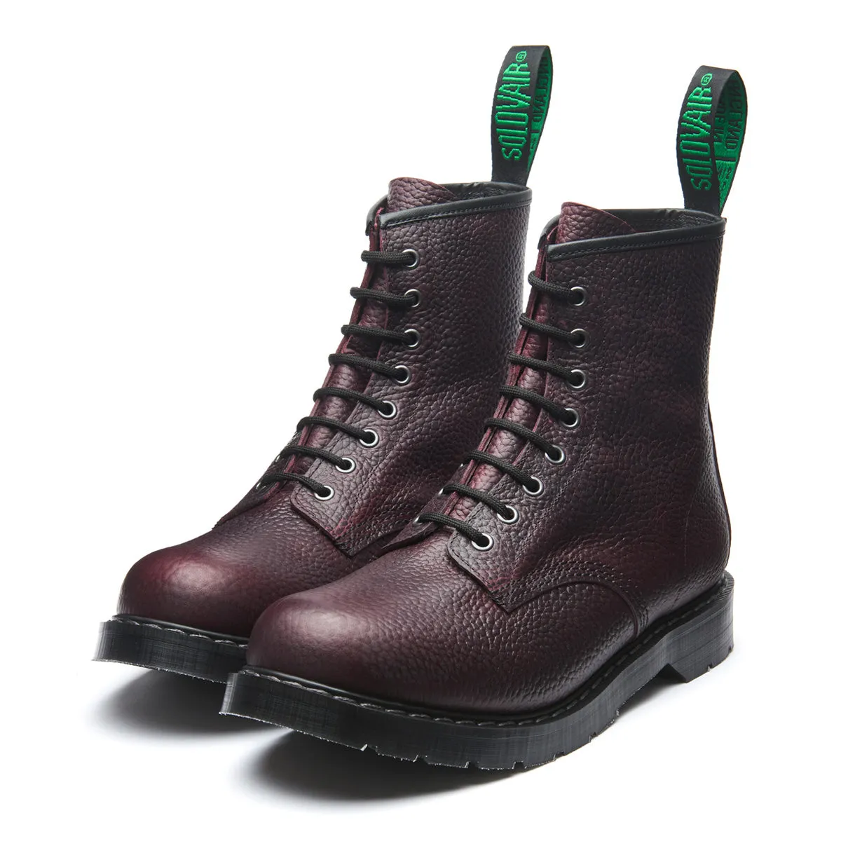 Burgundy Gaucho Grain 8 Eye Derby Boot