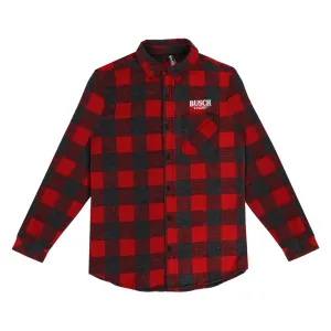Busch Light Plaid Flannel Shirt